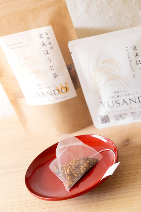 【自然栽培】玄米ほうじ茶ティーバッグ2g×2P　おためし用